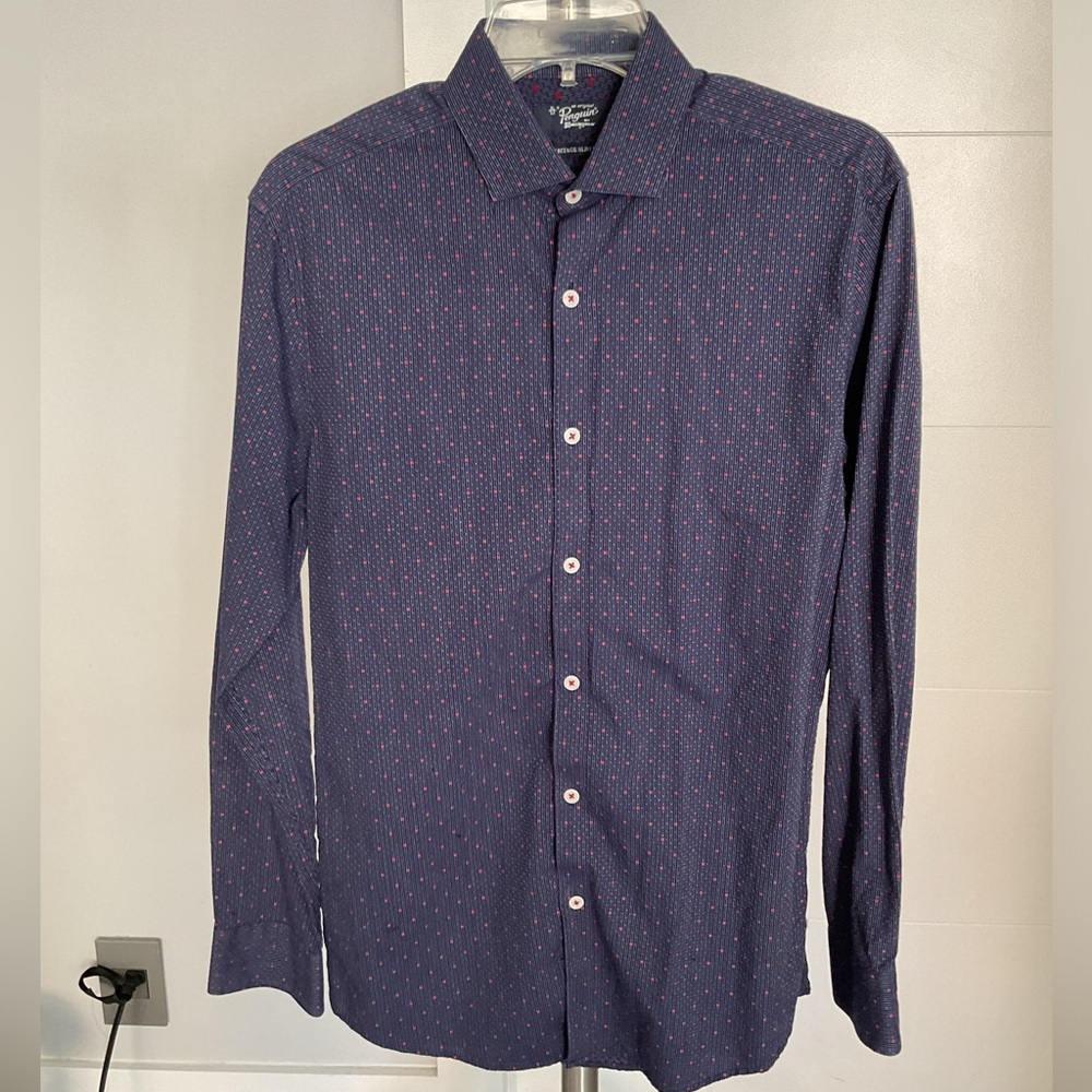 Penguin Men Blue Dress shirt